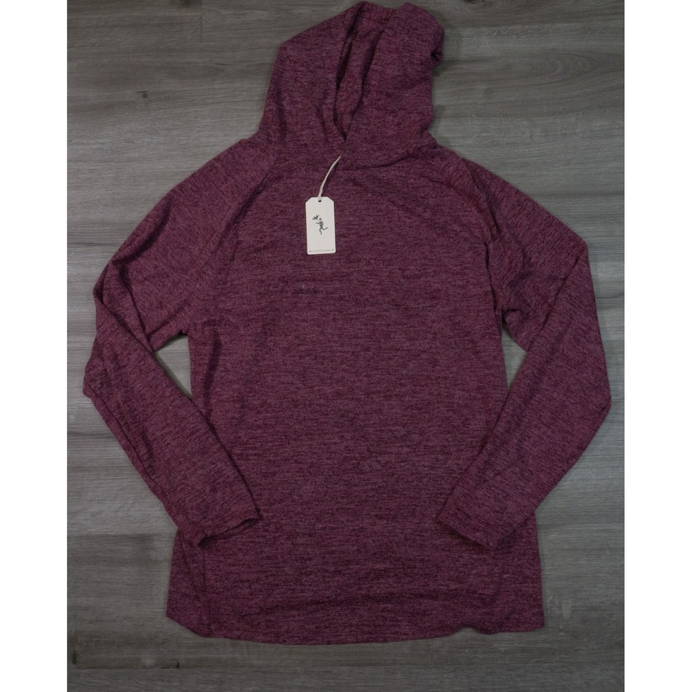 Civil Society Deswell Knit Hacchi Hoodie Mens XL Oxblood Maroon MCLT-1421 NEW